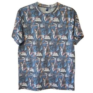 H&M Divided Star Wars Paneled A New Hope Short Sleeve Shirt Size Medium